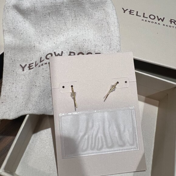 Kendra Scott Baroque Vintage Gold Lee Drop Earrings, Iridescent Drusy (Gold) - Picture 3 of 5